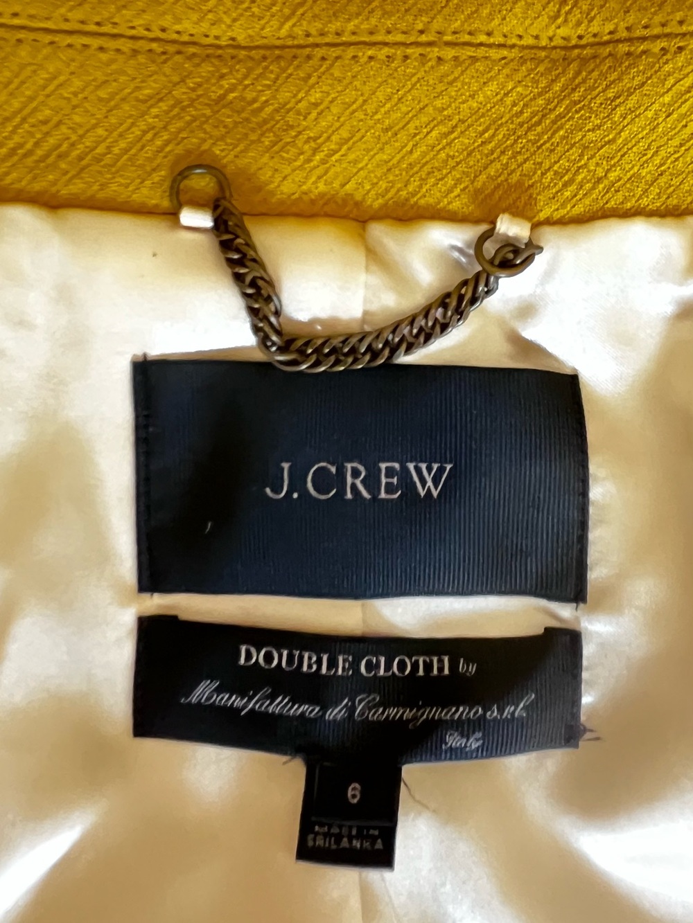 NWT J. Crew Yellow Lady Day Coat 6 - Picture 7 of 10